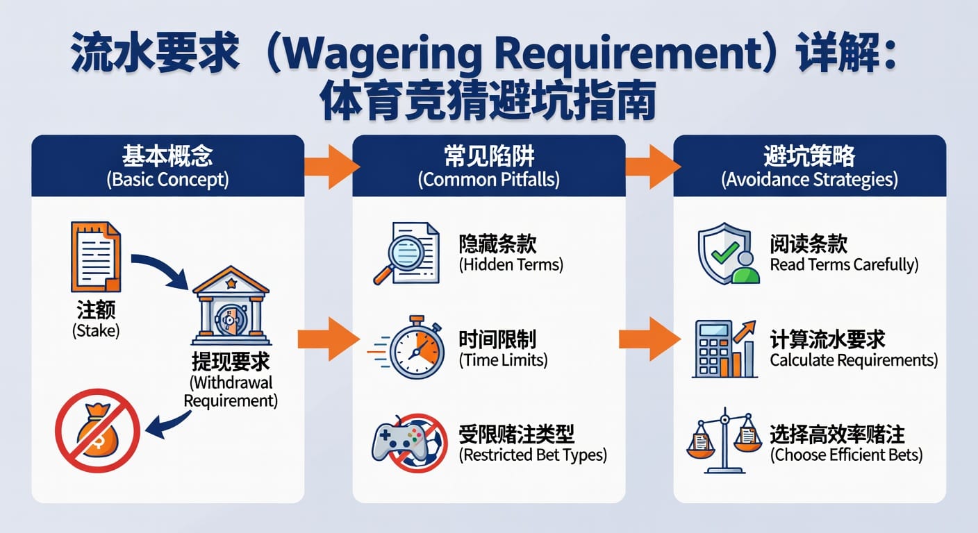 流水要求 Wagering Requirement 详解 体育竞猜指南